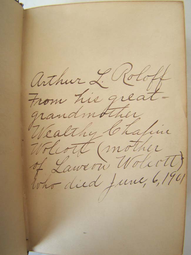 A Civil War era HOLY BIBLE published in 1863 with Wolcott family inscriptions — image 2